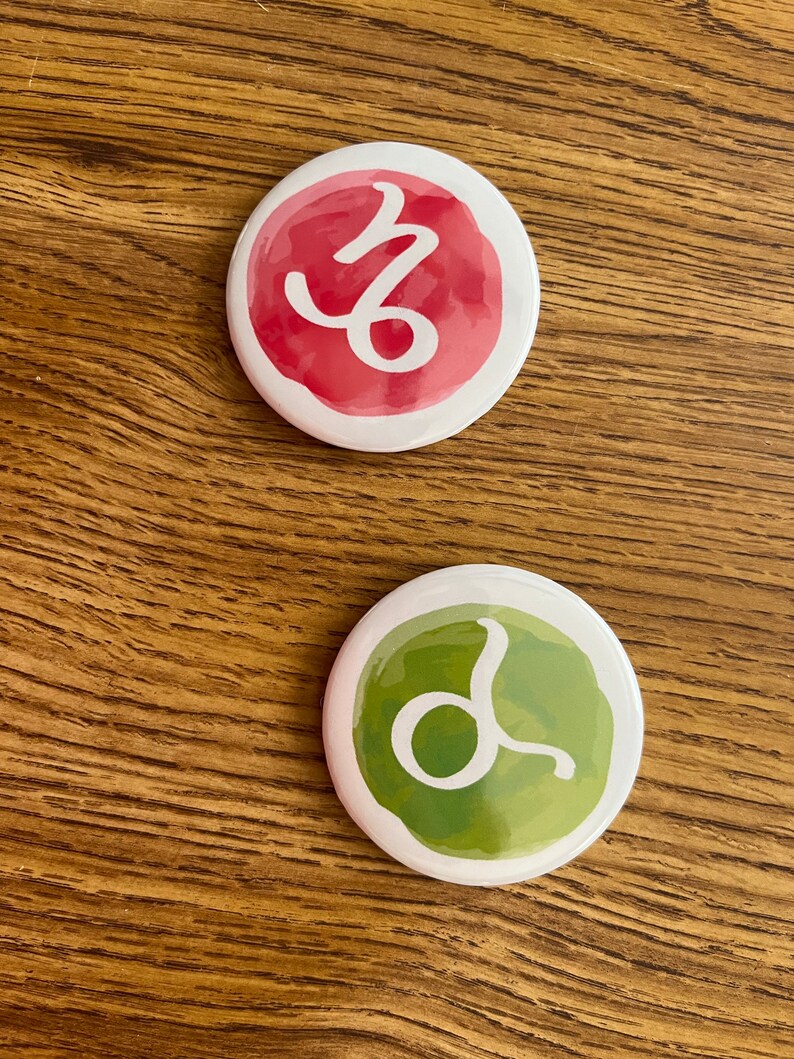 Custom Horoscope Buttons Astrology Sign Pin-back Button Pins - Etsy