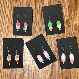 Popsicle Earrings: Sterling Silver Hypoallergenic Summer Jewelry