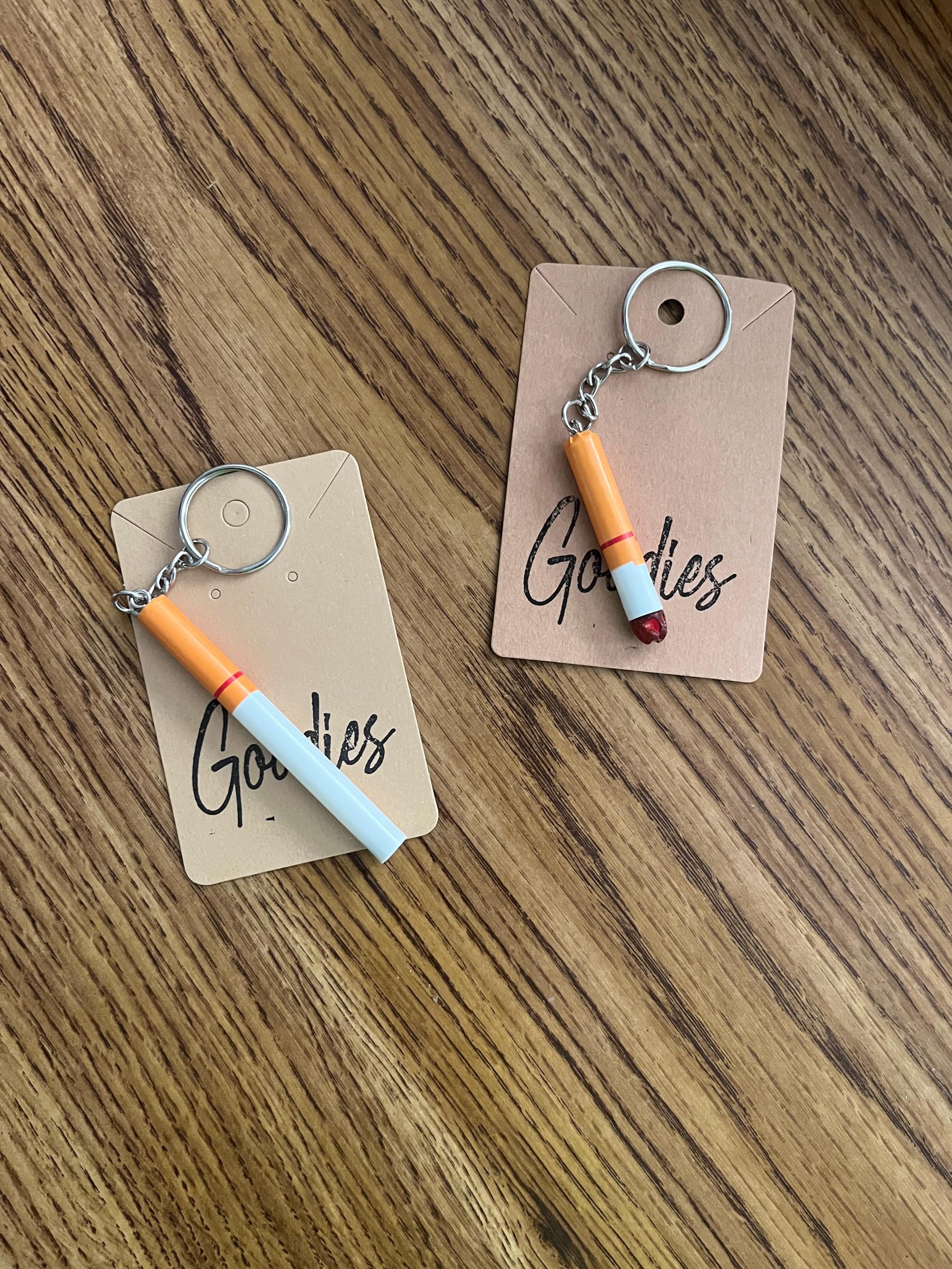 Cigarette Keychain, Smoker Novelty Gift