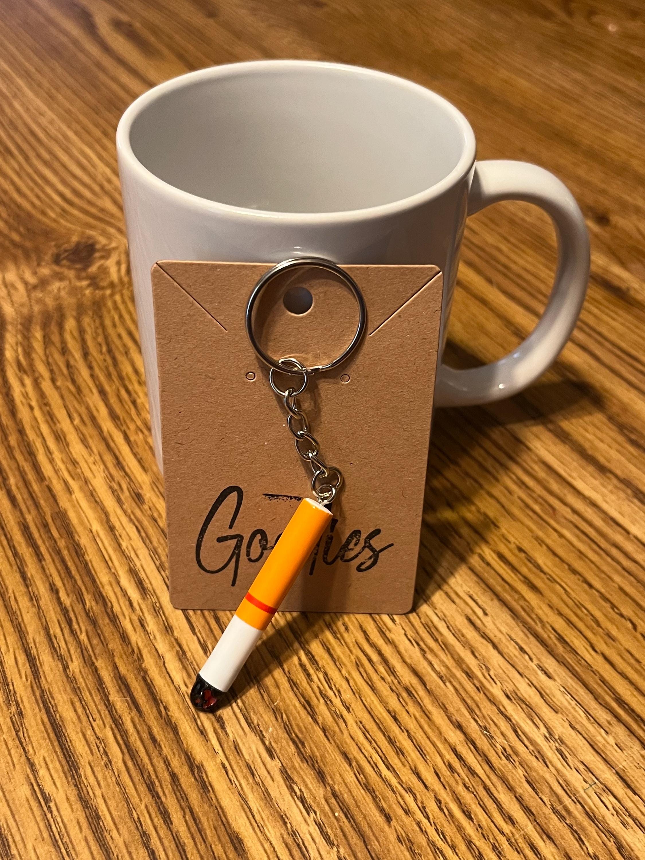Cigarette Keychain, Smoker Novelty Gift