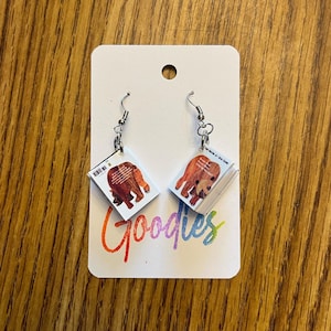 Custom Children’s Book Earrings Kids Story Book Earrings Elementary Teacher Librarian Principal Para Gift Literature Kindergarten School