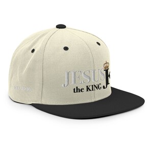 Jesus the King Snapback Hat, King Jesus Hat, Jesus King Cap, JK Snapback hat, Jesus King Hat