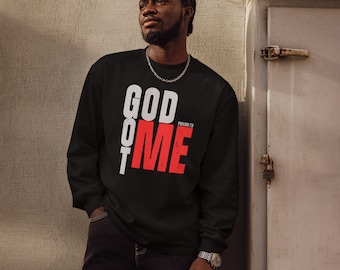 Camisa de manga comprida premium GOD GOT ME, camiseta Salmo 23, camiseta Deus Comigo, vestuário cristão, traje cristão, camiseta Jesus Comigo.