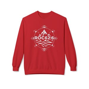 ROC626 Merch - Gildan Crewneck Sweatshirt: Stay Cozy in Style, Unisex Midweight Softstyle, Eco-Friendly, Better Cotton Blend, Oeko-Tex Red