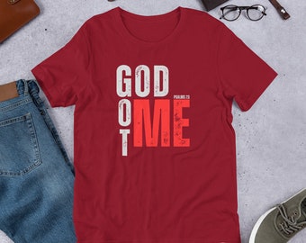 DEUS ME PEGOU - Camiseta unissex Salmo 23, Camiseta "Deus me pegou", Camiseta Salmo 23, Camiseta "Jesus me pegou", Roupa cristã, Traje cristão