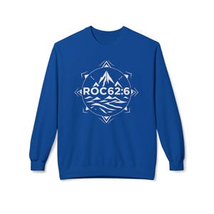 ROC626 Merch - Gildan Crewneck Sweatshirt: Stay Cozy in Style, Unisex Midweight Softstyle, Eco-Friendly, Better Cotton Blend, Oeko-Tex Royal