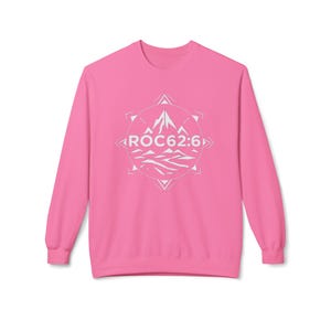 ROC626 Merch - Gildan Crewneck Sweatshirt: Stay Cozy in Style, Unisex Midweight Softstyle, Eco-Friendly, Better Cotton Blend, Oeko-Tex Pink Lemonade