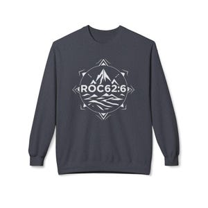 ROC626 Merch - Gildan Crewneck Sweatshirt: Stay Cozy in Style, Unisex Midweight Softstyle, Eco-Friendly, Better Cotton Blend, Oeko-Tex Dark Heather