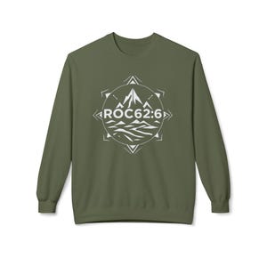 ROC626 Merch - Gildan Crewneck Sweatshirt: Stay Cozy in Style, Unisex Midweight Softstyle, Eco-Friendly, Better Cotton Blend, Oeko-Tex Military Green
