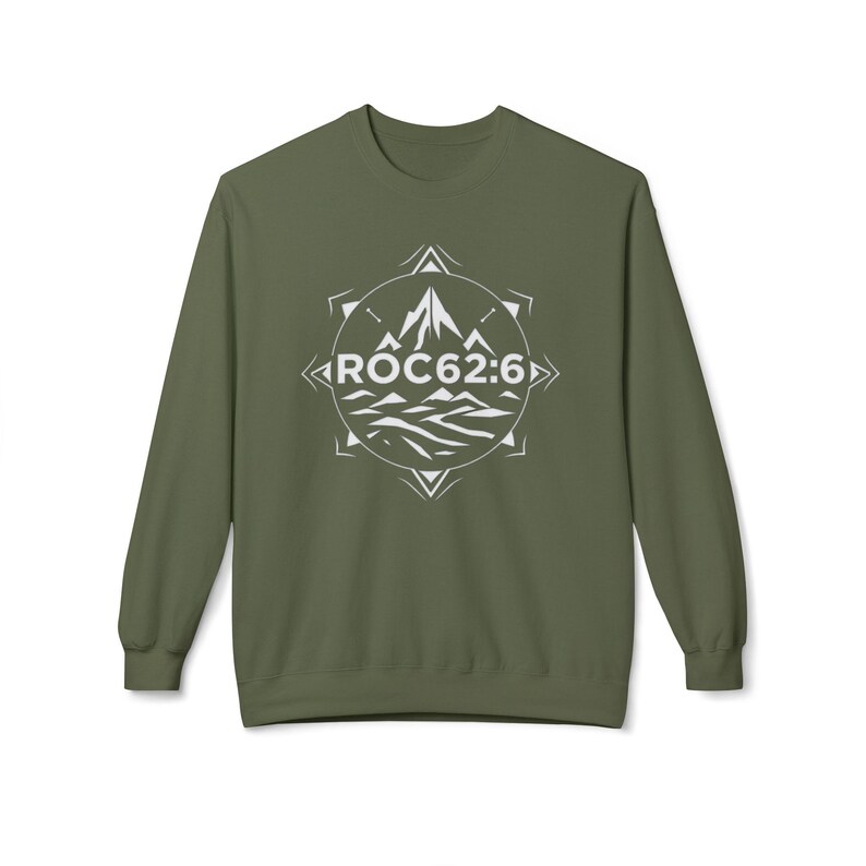 ROC626 Merch - Gildan Crewneck Sweatshirt: Stay Cozy in Style, Unisex Midweight Softstyle, Eco-Friendly, Better Cotton Blend, Oeko-Tex Military Green