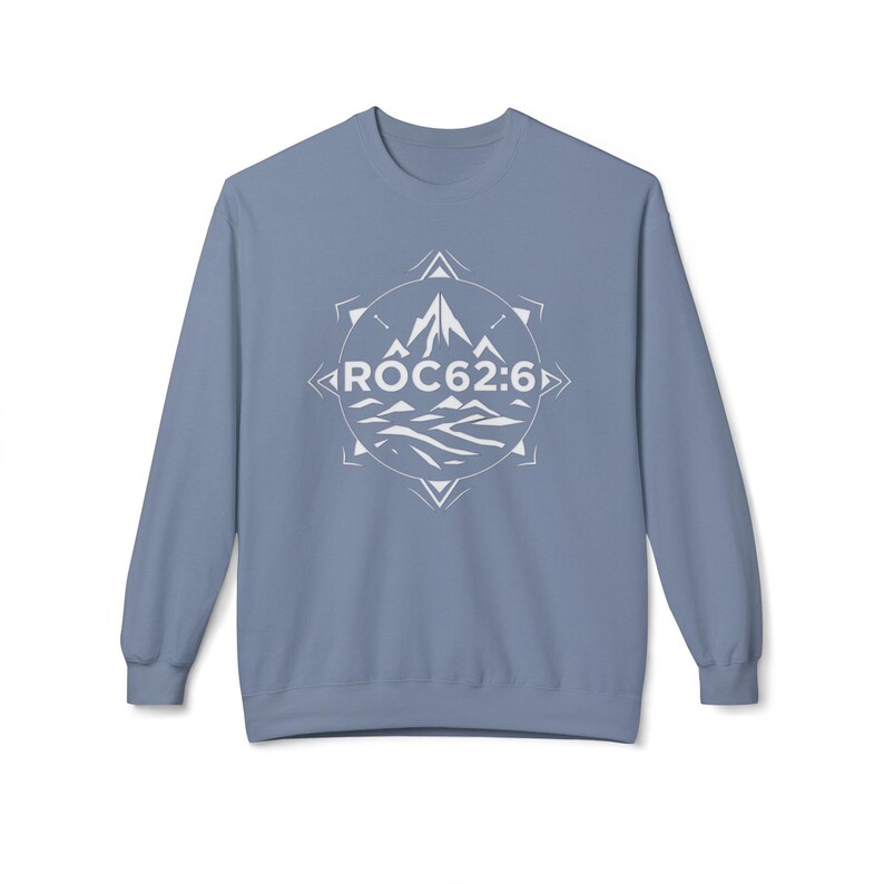 ROC626 Merch - Gildan Crewneck Sweatshirt: Stay Cozy in Style, Unisex Midweight Softstyle, Eco-Friendly, Better Cotton Blend, Oeko-Tex Stone Blue