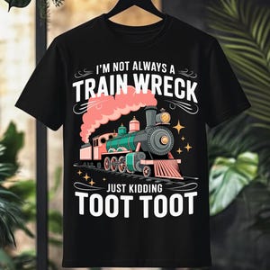 Lustiges Zugunglück PNG: Eisenbahn Humor, Sublimationsdesign (Digitaler Download)