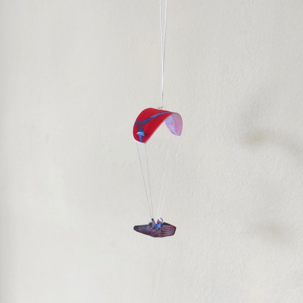 Paraglider Ozone Photon mit Podgeschirr (Kokon) PG Andenken, Interieur und Autodekor für Himmelliebhaber, Dekor für Kinderzimmer