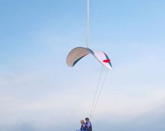 Gift for paraglider Advance Tandem. Paraglider Tandem souvenir, interior and car decor for skydiver. Hanging ornament Paragliding