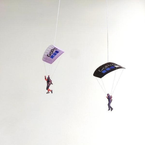Geschenk für Fallschirmspringer. Fallschirmspringer Andenken, hängendes Ornament Fallschirmspringen, Innen- und Autodekor für Himmelliebhaber