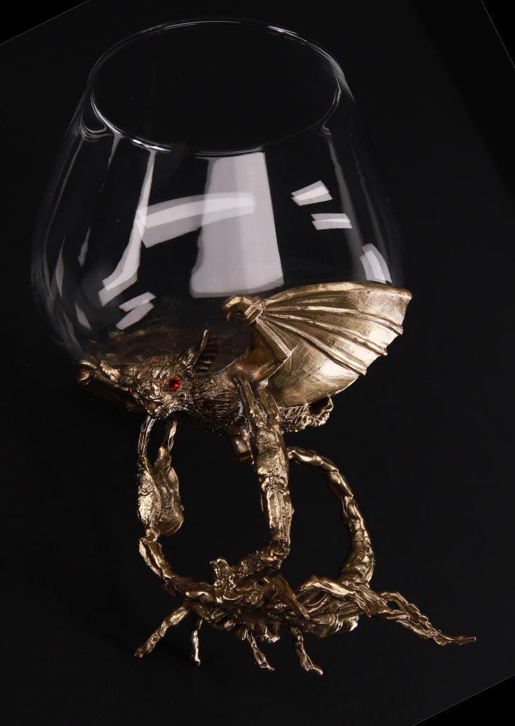 Scorpio Cognac/Brandy Glass, Zodiac Sign Gifts, Luxury Drink Barware, Handmade Goblet, Best Man Gift, Barware For Him, Unique Coupe Glasses