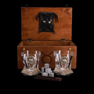 Szklanki bez nóżki ze znakiem zodiaku Byk, Kolekcjonerskie horoskopy, Szkło konstelacji Byka, Ręcznie robione szkło Rocks, Prezent dla miłośnika whisky