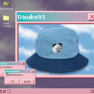 disuko95 embroidered bucket hat