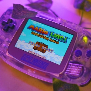 Modded SNES Style Gameboy Advance - Backlit ITA Screen, USB-C Charging (Built to Order)