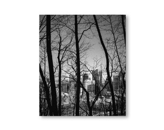 Fridge magnet - Downtown Montreal seen from Mount Royal - Souvenir gifts Montreal