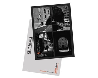 5 postcards from Cité Limoilou in Quebec - A set of 5 cards bringing together urban scenes from downtown Quebec.