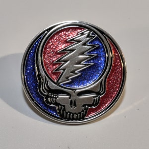 Grateful Dead Steal Your Face Stealie SYF Gold Tone 3 Grateful Dead Steal Your Face Stealie SYF Gold Tone 3
