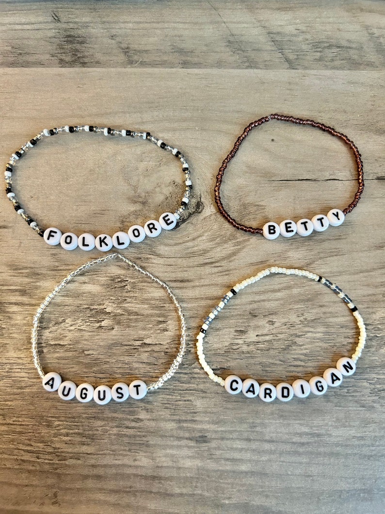 Taylor Swift Eras Tour Friendship Bracelets Folklore Era Etsy