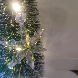 Beach glass snowflake ornament