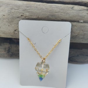 Beach glass necklace