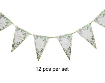 Ramadan Dekoration Set – Goldene Wimpelkette Mit Stern & Laterne, 8-teilig Für Eid & Ramadan Party