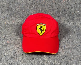 Official Red Ferari Adjustable Strap back Style Hat