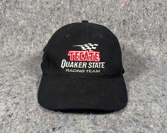 Vintage Tecate Quaker State Racing Team Snapback Hat