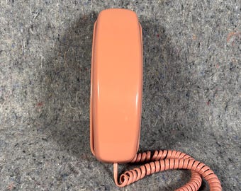 Telefone residencial rosa vintage dos anos 80 (funcionando perfeitamente)