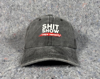 Acid Grey Shit Show Crew Member Promo Strap Back Hat