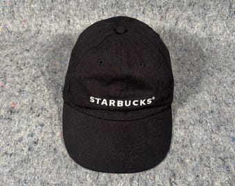 Black Starbucks strap back hat