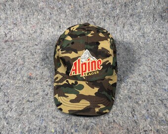Camouflage Alpine Lager Strap Back Hat