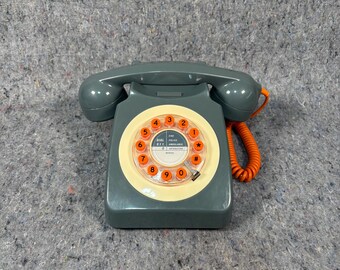 Retro 746 Telephone in Concrete Grey by Wild & Wolf  (Fully Working)