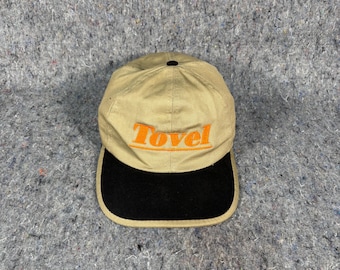 Sombrero Tovel vintage color caqui con correa trasera