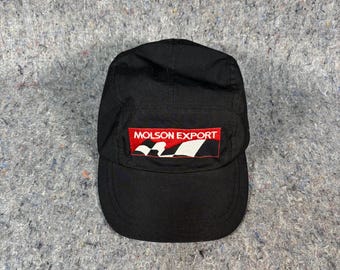 Gorra snapback de 5 paneles Molson Export negra