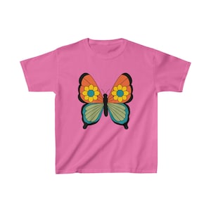 Kids Cotton Tee, Butterfly Tee, Youth T-Shirt, Kids Tee
