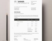 Rechnungsvorlage 2025 für Kleinunternehmer und Unternehmen, digitale Buchhaltungsvorlage, Finanzplanung Selbstständige