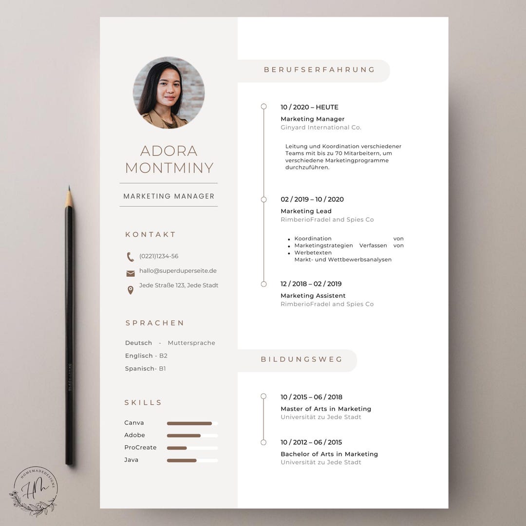 Professional Application Template, Resume 2025, CV, Application ...