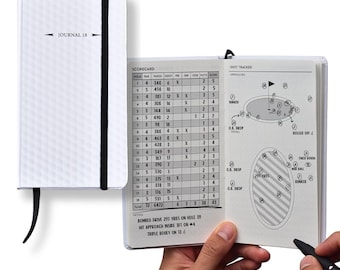 Le journal des performances de golf | Bûche de golf | Cadeau de golf | Bûche de golf