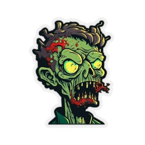 Zombie Kiss-Cut Stickers, Zombie Decal, Zombie Sticker, Sticker Art, Stickers, Zombies
