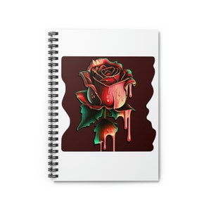 Rose Spiral Notebook - Ruled Line
