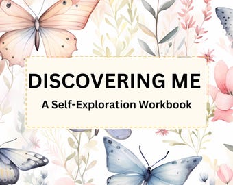 Discovering Me, A Self-Discovery Workbook | Reflective Journal for Clarity, Personal Growth & Emotional Awareness | Digital PDF