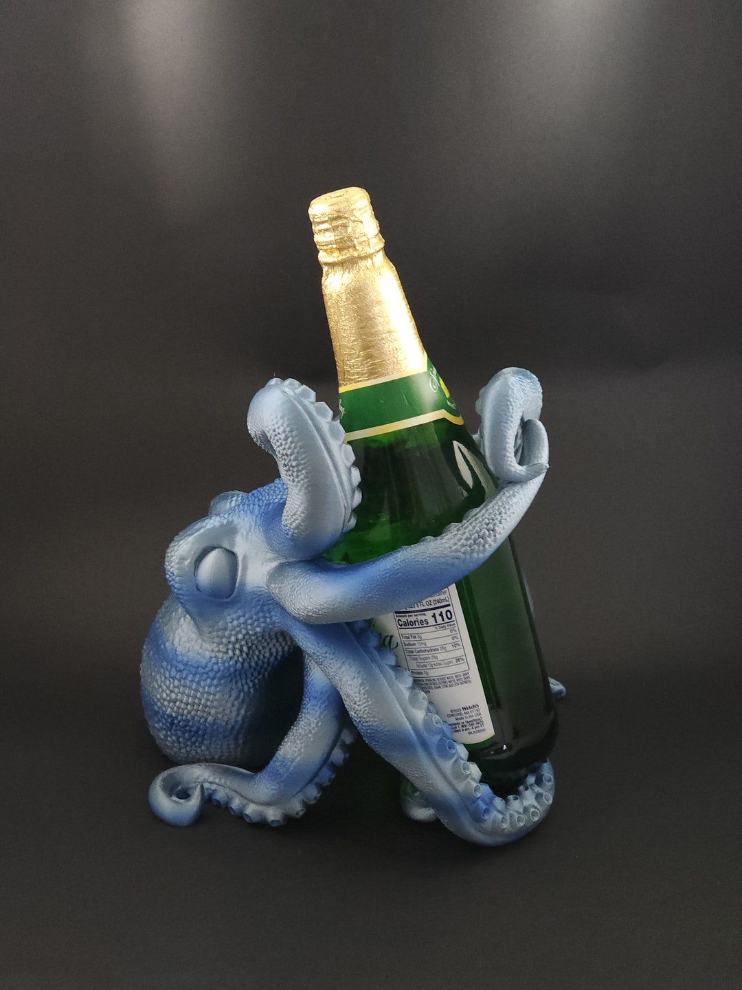 Octopus Wine Bottle Holder Ocean Life Home Decor Beach Theme Sea Octo