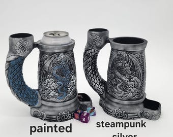 Dragon Dice Tower can Koozy with free Dice Set cloud dragon