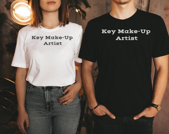 Unisex film crew shirt for Key Make-Up Artist, great gear for Key MakeUp Artist for movies, television, stage, commercials and shows