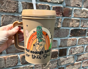 Not Enough Sage Mega Mug, Insulated 34 Ounce Hip Sip